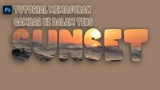 How to Quickly Insert an Image into Text - Photoshop Clipping Mask