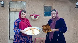 Tela Joins Leila! Cooking Kabab Tabei & Saffron Rice Over Wood Fire