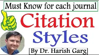 Citation Styles Used in Research Papers