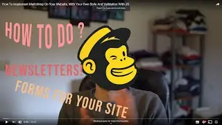How To Implement A NewsLetter On Your Website, With Your Own Style And Validation With JS