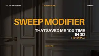 How To Use Sweep Modifier To Save 10x Time In 3ds Max