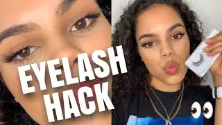 You MUST try this FALSE EYELASH HACK| how to apply false lashes...AND save £££