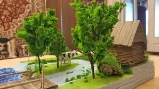 Как сделать дерево для Диорамы. Очень просто..