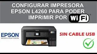 Configure your EPSON L4260 printer to print via Wi-Fi.