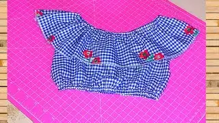 Como Fazer Blusa Ciganinha Infantil
