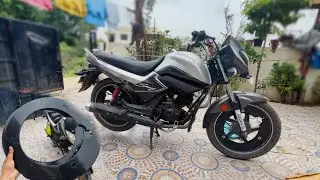 bike wheel cover installation || bike wheel cover || bike wheel modification