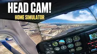 HEAD CAM Footage + Hiding Bezels In Home Flight Simulator | Home Sim Pilot | Xplane 11