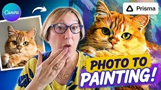 Canva Quick Tips - How to Use Prisma Photos to Paintings in just minutes!