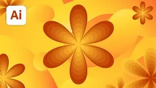 How to make a simple Retro flower in Illustrator