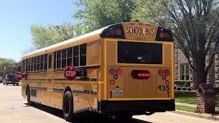 School Bus IC RE 135 in the afternoon