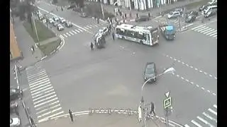 ДТП Ярославль ул Б Октябрьская  пр т Толбухина  в направлении центра