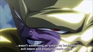DBS - Golden Frieza explains the mental training he did in hell with an epic evil face
