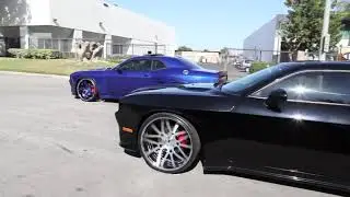 2 Wide Body SRT8 Challengers 2013 on Forgiato Wheels