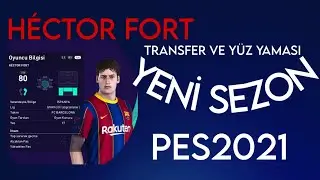 PES 2021 Héctor Fort Yüz Yaması Face 24-25 sezonu PS4 PS5 PC İÇİN UYUMLUDUR |#barcelona #HéctorFort
