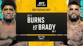 UFC VEGAS 97 LIVE BURNS VS BRADY LIVESTREAM & FULL FIGHT NIGHT COMPANION