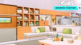 🏡👨‍👩‍👧‍👧 Happy Modern House • 40х20 | NoCC | The Sims 4: Growing Together | Stop Motion