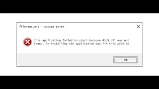 How to fix d3d9.dll error on games! (2021)
