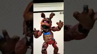 Chocolate Bonnie Googles Himself! #fnaf #fnafplush #fivenightsatfreddys #shorts