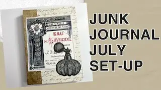 Junk Journal July - Creating my journal #junkjournaljuly #junkjournaling