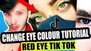 TIK TOK EYES COLOUR CHANGE//CHANGE EYE COLOUR IN TIK TOK