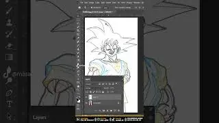 CARA MERUBAH GAMBAR KARTUN JADI LINE ART