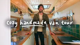 VAN TOUR | Ford Transit Camper Van is a Cozy Cabin on Wheels!
