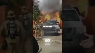 The Moment This Man Ran Into Fire To Save His Dog😳