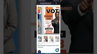 MCA Election Campaign Poster PSD Template 