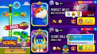 Forever Young Event Completed/ x2 Solo/ Jungle Jam Score Rally/ Multiplier Mushrooms Perfect Heist
