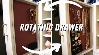 Creative Accessory Storage | DIY ROTATING DRAWER | Vertical Drawer Tutorial
