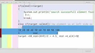 Binary search in 1-D and 2-D array | java | ICSE X | | class 10 | class 12
