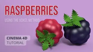 Cinema 4D: How to create raspberries using voxels  |  Video tutorial