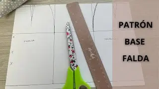 Patrón Base de Falda paso a paso