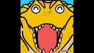 Pristichampsus becomes a giant balloon 2 (I'm still hungry)｜Ichthyosaurus, dinotoon｜CoCosToy