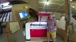 2 лазерные головы на одном станке! ЧПУ лазерный станок CO2 (резка - гравировка) ЧПУ24