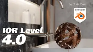 What is the new 'IOR Level' material function in Blender 4.0?