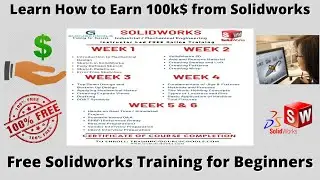 1. Solidworks 3D Training - 3 Feb 2021 - Instructor Led FREE CAD Training Course Part-1