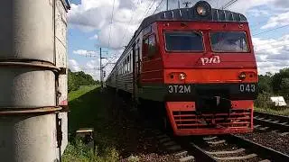 Прибытие ЭТ2М-043  на станцию Дорошиха