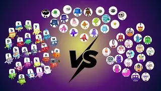 NUMBERBLOCKS vs COLORBLOCKS vs ALPHABLOCKS Marble Race - Who Will be the Ultimate Champion?