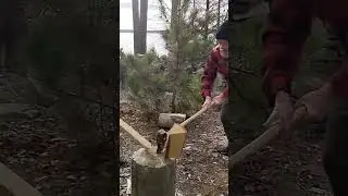 I like chopping wood