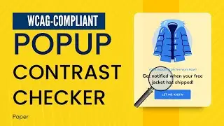 Check Popup Color Contrast for Accessibility | WCAG-Compliant Design Tool