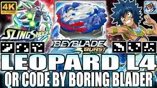 LEOPARD L4 QR CODE IN 4K! BEYBLADE BURST TURBO QR CODES