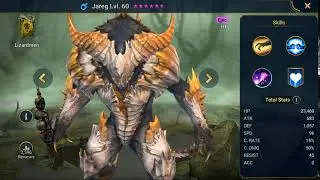 Raid Shadow Legends Hero Showcase Jareg lv 60