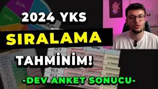 6318 ÖĞRENCİ İLE YKS 2024 SIRALAMA TAHMİNİM ! | SAY-EA-SÖZ-YDT  