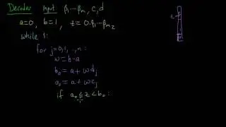 (IC 5.7) Decoder for arithmetic coding (infinite-precision)
