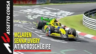 F1 McLaren Senna Livery Lando Norris at Nordschleife Assetto Corsa