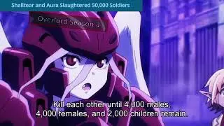Shalltear And Aura masacres 50,000 Soldiers until 10,000 are left /  Overlord Season 4 Episode 7