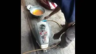 Cleaning fuel tank from Rain water.