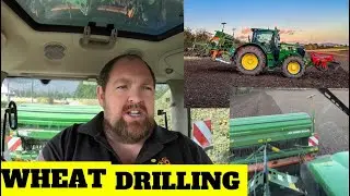 BATTLING THE RAIN DRILLING WHEAT