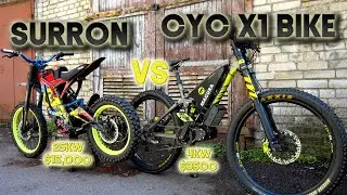 SURRONS BEING CONFISCATED! // FAST E-BIKE SUBSTITUTE // 4KW CYC X1 VS 25KW SURRON